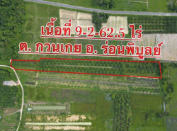 ขายที่ดิน  เนื้อที่ 9-2-62.5 ไร่  ต.ควนเกย อ.ร่อนพิบูลย์ จ.นครศรีธรรมราช  ZW427