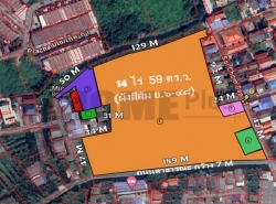 ขายที่ดินแปลงใหญ่ 14 ไร่ 59 ตร.ว. ผังสีส้ม ติดถนนสาธารณะ บางมด ทุ่งครุ กรุงเทพฯ