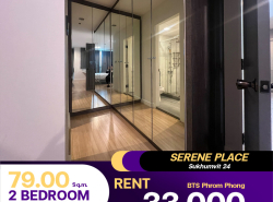 คอนโด Serene Place Sukhumvit 24 ห้องรีโนเวทใหม่ บิ้วอินห้องมาแล้ว ตกแต่งพร้อมเข้าอยู่เช่าราคา 33,000 บาท