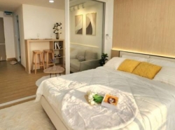 ห้องสวย สไตส์ cozy minimal กั้นห้องเรียบร้อย ฟังก์ชั่นครบ จัดเต็มเฟอร์นิเจอร์บิ้วอิน Fully Furnished เครื่องใช้ไฟฟ้าครบ พร้อมเข้าอยู่