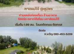 ที่ดินชุพรหาดใต้เคี่ยมชุมพร หาดปากน้ำละเเม วิวสวยทำเลดี เริ่มต้นเพียง 1.99ล้าน