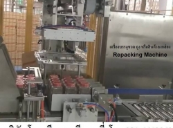 เครื่องบรรจุขวด ถุง สินค้าลงกล่อง แบบอัตโนมัติ Repacking Machine 08144