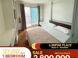 ขายห้องตกแต่งมินิมอลพร้อมขายเลยคอนโด Lumpini Place Rama 9 - Ratchada ห้องตกแต่งสวยเพื่อการพักผ่อนอย่างแท้จริง