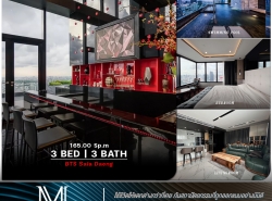 ว่างเช่าแล้ว คอนโด M Silom ห้อง Penthouses ตกแต่งสุดอลังการ วิว 360 องศา เฟอร์ครบ