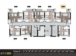 ขายดาวน์คอนโด ขาดทุน ด่วน Noble Create ชั้น 6  2ห้องนอน