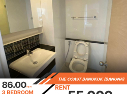 คอนโด The Coast Bangkok3 ห้องนอน 2 ห้องน้ำ 86 ตร.ม. ห้องโดดเด่นด้วยกระจกบานใหญ่รับแสงได้ดี