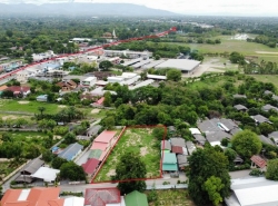 ที่ดินแปลงสวยใกล้ถนนหลวง 108 อ.สันป่าตองใกล้กาดงัว 750 เมตร ค้าขายได้