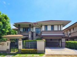 บ้าน นาราสิริ พุทธมณฑล สาย 1 110 ตร.วา 4BR 24000000 THAI BAHT ใกล้กับ - เท่าทุน บ้านแปลงมุมติดสวน  สภาพดี แต่งบิลด์อินสวยทั้งหลัง