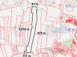 ขายที่ดินกระจะ เมืองปราจีน 42 ไร่ ติดถนนลาดยาง หลังติดคลองราคาถูก  ใกล้โรบินสัน 5 กม. จ.ปราจีนบุรี