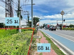 ขายที่ดินถนนคันคลอง ใกล้สี่แยกราชพฤกษ์เชียงใหม่ แปลงมุมถนน