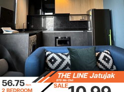 ขายลดพิเศษ 2 ห้องนอน 2 ห้องน้ำ 56.75 ตร.ม. คอนโด The Line Jatujak ขายราคา 10.99 ล้านบาท