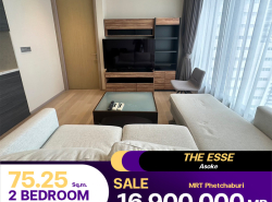 ขายด่วน คอนโด The ESSE Asoke 2 ห้องนอน 2 ห้องน้ำ ห้องราคาดีมาก ตกแต่งมาแล้ว