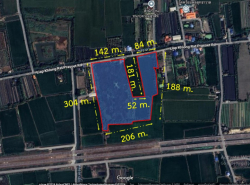 ขาย ที่ดิน บางใหญ่ คลองถนน เนื้อที่ 38 ไร่ 12 ตรว ซอยวัดพร้อมพลสุทธาวาส