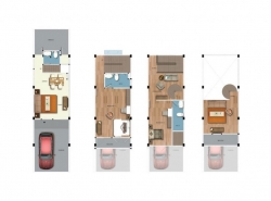 ขาย ทาวน์โฮม บ้านสไตล์ Modern Cultural Loft 3 ชั้นครึ่ง เฮาส์ 35 แจ้งวัฒนะ 162 ตรม 22.2 ตรว มีพื้นที่ใช้สอยมากและสิ่งอำนวยความสะดวกมากมาย