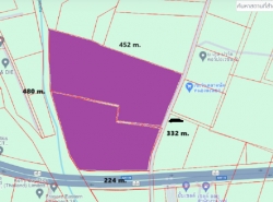 ขาย ที่ดินผังสีม่วง แปลงใหญ่ ติดถนนใหญ่ เส้น 331 ไปถึงท่าเรือแหลมฉบัง มอเตอร์เวย์ และสายอีสาน