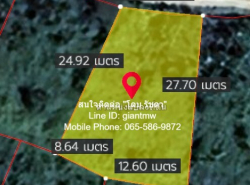 พื้นที่ดิน - 3250000 บาท  ใหญ่ 0 RAI 1 Ngan 14 ตาราง-วา ไม่ไกลจาก ถนนราชพฤกษ์ 4 กม. ราคาพิเศษ เป็นที่ดินทรงสี่เหลี่ยมคางหมู ติดถนนคอนกรีตกว้าง 6 ม. อยู่ในหมู่บ้านจัดสรรมีระบบรักษาความปลอดภัย มีการดูแลคนเข้าออกหมู่บ้าน มีกล้องวงจรปิด และมีเนื้อที่ที่เหมาะสมสำหรับคนที่ต้องการสร้างบ้านในมุมสงบที่ไม่ห่างจากชุมชน