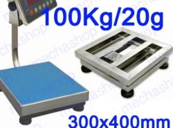 ตาชั่งดิจิตอล 100kg ความละเอียด20g ขนาด300x400mm รุ่น TCS-EC-SS-100KG 