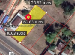 ขายด่วนที่ดินสวย 285 ตร.ว. เยื้อง ปตท.โคกศรีสุพรรณ ถ.สกล-นาแก ต.ตองโขบ อ.โคกศรีสุพรรณ จ.สกลนคร ZE362