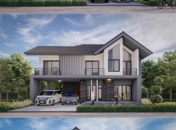 บ้านสร้างใหม่ ในเมืองเชียงใหม่ มี 3 แบบให้เลือก ราคาไม่เกิน 5 ล้าน