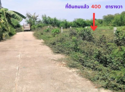 ขายที่ดินถูกถมแล้ว 400 ตรว. แปลงหัวมุม ทางหลวงหมายเลข 345 (ถนนราชพฤกษ์) ใกล้โรบินสัน,รร.สารสาสน์วิเทศ ต.คลองข่อย อ.ปากเกร็ด นนทบุรี