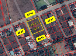 ขายที่ดินเปล่า 460 ตรว หมู่บ้านเพชรวงแหวน ใกล้ถนนพระราม 2