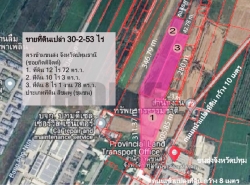 ขายที่ดิน แปลงใหญ่ 30-2-53 ไร่ ตรงข้ามขนส่งจังหวัดปทุมธานี ซอยกิตติจิตต์ อ.เมืองปทุมธานี จ.ปทุมธานี