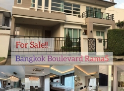 ขาย (Bangkok Boulevard Rama 5) พร้อมเฟอร์ แต่งครบทั้งหลัง ราคาดีมาก 